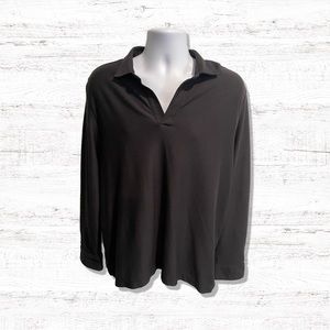 Murano Liquid Luxury Black Men’s Long Sleeve Shirt Size XL